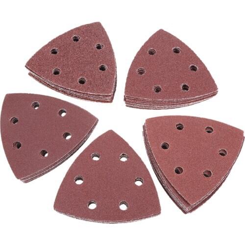 50/70/120PCS 90mm Delta Sander Sand Paper Hook & Loop Sandpaper Disc Abrasive Tools for Sanding Grit