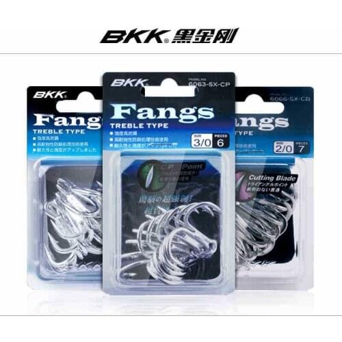 BKK 6066-5X 5 Times Enhanced Sea Fishing Slow-moving Large Sea Fishing Anchor Hook 1/0 2/0 Luya Three Hooks