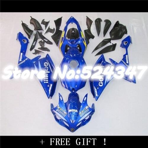 Black blue 07-08 YZF-R1 YZF1000 YZF R1 07 08 YZF 1000 YZFR1 07 08 Blue black 2007 2008 for Yamaha-Hey