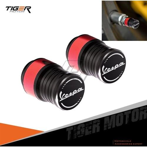 For Piaggio Vespa Sprint Primavera GTV GTS 50 125 150 250 300 300ie Touring Super Scooter Wheel Tire Valve Caps