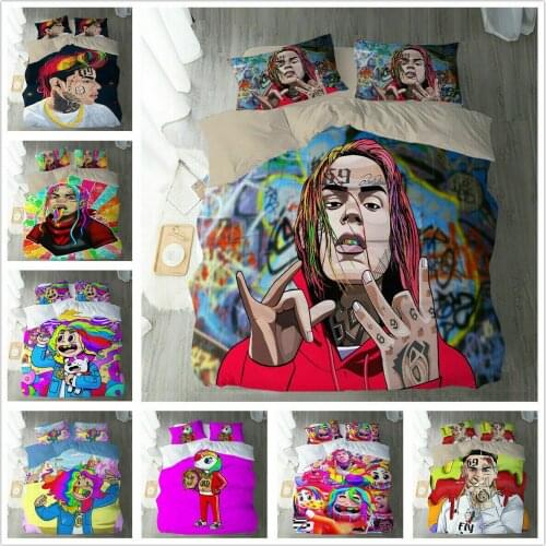 6ix9ine Home Textile Pillow Case 3D Bed Linen Duvet Covers Comforter Bedding Sets Bed Set Home Decor Bedding