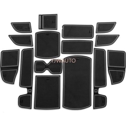 Door Slot Mat for Honda INSPIRE Gate Groove Cushion Car Door Rubber Cup Holder Mats Anti-slip Carpets Position