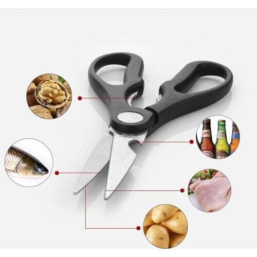 Thinning Handmade Home Kitchen Scissors Stainless Steel Shears Tool For Chicken Poultry BBQ Cutting Scissors Vegetable Scissors