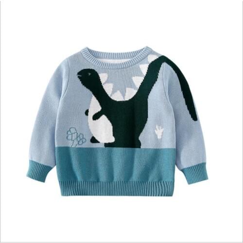 Cotton pullover knitwear for boys and girls