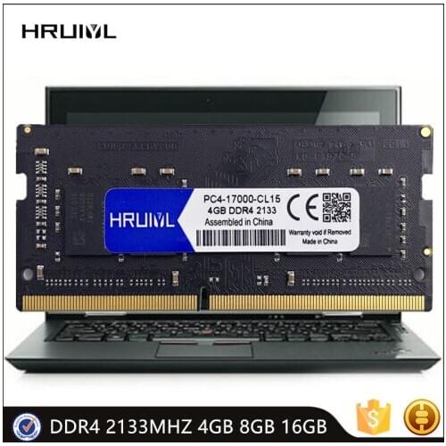 HRUIYL DDR4 SODIMM 2133MHz 8G 16G 4GB Laptop Memory RAM PC4 17000S 1.2V DRAM 260 Pin Intel Game Notebook Memoria Sticks New