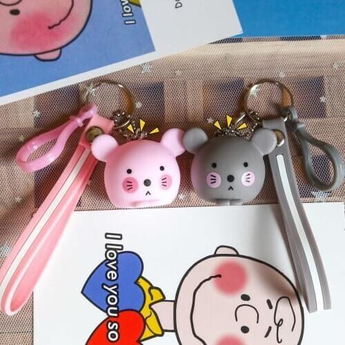 Creative cartoon cute keychain bag cartoon doll pendant car key ring activities promotional gifts wholesale