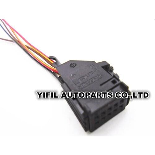 1/5/10pcs/lot 10 Pin/Way Rearview Mirror Cruise Switch Connector Plug Wire Pigtail For VW Golf Jatta Audi A3 A4 8E0 971 980