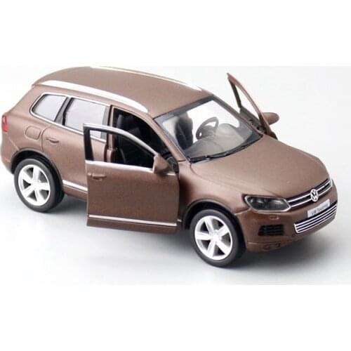 1:36 Scale Diecast Alloy Metal Luxury SUV Car Model ForVolks wagen Touareg Collection Model Pull Back Toys Car