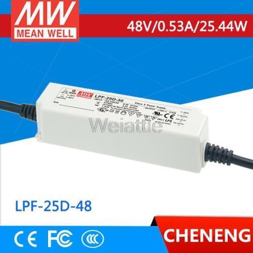 MEAN WELL original LPF-25D-48 48V 0.53A meanwell LPF-25D 48V 25.44W Single Output LED Switching Power Supply