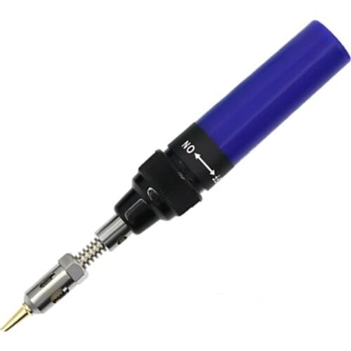 3 In 1 Mini 1300℃ DIY Butane Gas Welding Iron Welding Burner Torch Tip Tool Electronics Soldering Iron Pen Shaped Cordless