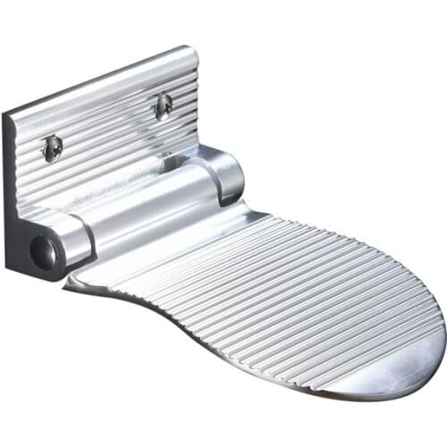Bathroom Foot Pedal Wall Hanging Shower Bath Toilet Foot Folding Pedal Board