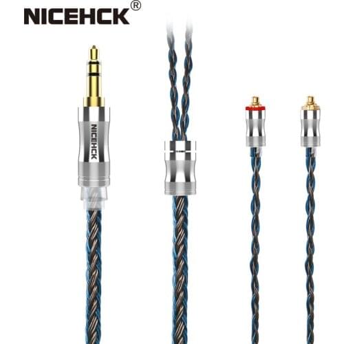 NiceHCK C24-2 24 Core Silver Plated Copper Alloy Copper Headset Cable 3.5mm/2.5mm/4.4mm MMCX/NX7/QDC/0.78 2Pin for MK3 LZ A6 A7