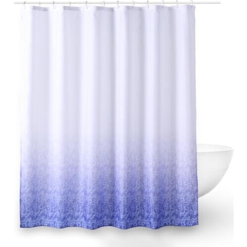 Creative new shower curtain waterproof polyester gradient printing shower curtain bathroom partition Home Decoration curtain