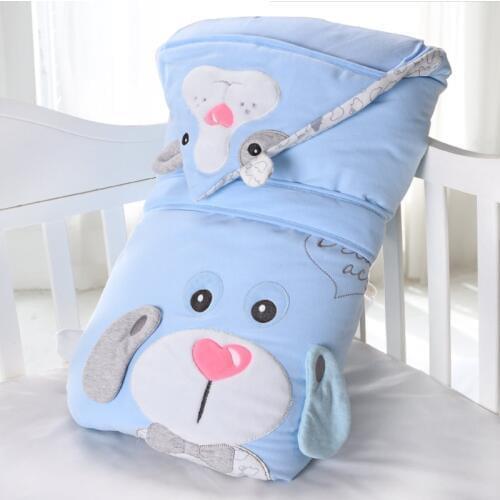 Autumn winter thicken newborn baby blanket removable liner infant baby swaddle bebe envelope wrap newborn baby holding blankets
