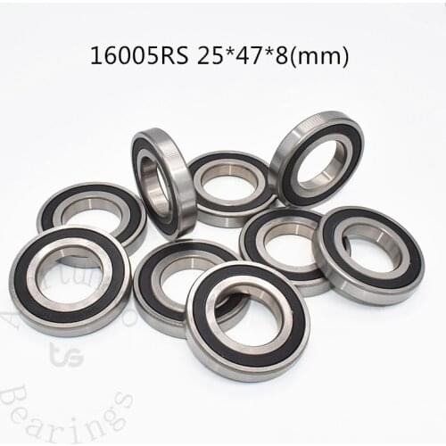 16005RS 25*47*8mm 1Piece bearing 16005 16005RS chrome steel deep groove bearing