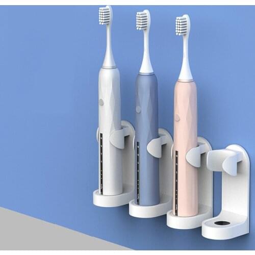 Electric Toothbrush Holder Holder Hole-Free Simple Wall-Mounted Toothbrush Fixed Device Storage Rack for Toothbrush