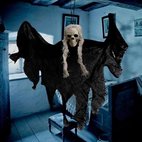 Halloween Hanging Ornament Skull Head Haunted House Escape Horror Props Halloween Party Decorations for Home Terror Scary