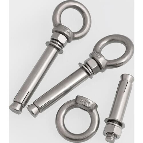 Stainless steel expansion screw with ring hook and universal bolt M6 M8 M10 M12 M14 M16 M18 M20
