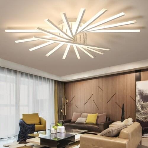 Nordic living room bedroom kitchen design of modern acrylic LED chandelier ceiling decoration home lighting lamp light gloss