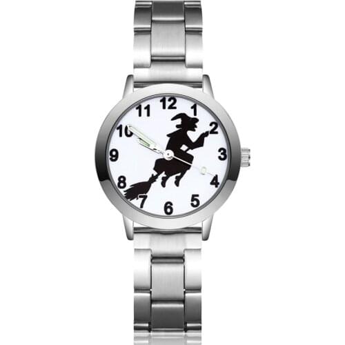 Cute Cartoon HALLOWEEN skeleton pumpkin style Childrens Watches Kids Student Girls boys Quartz Metal steel Wrist Watch JA54