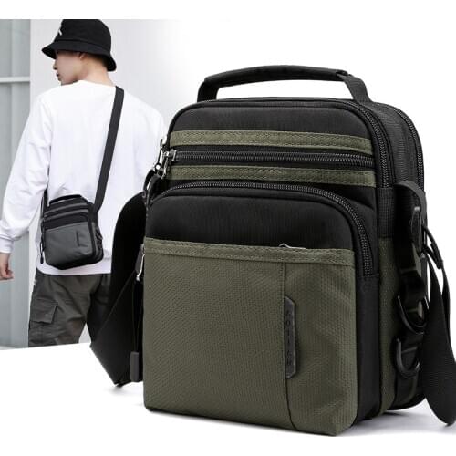Scione Mens Messenger Bag High Quality male Handbags Nylon man Shoulder Bag Casual lightweight boys Travel Crossbody Bag