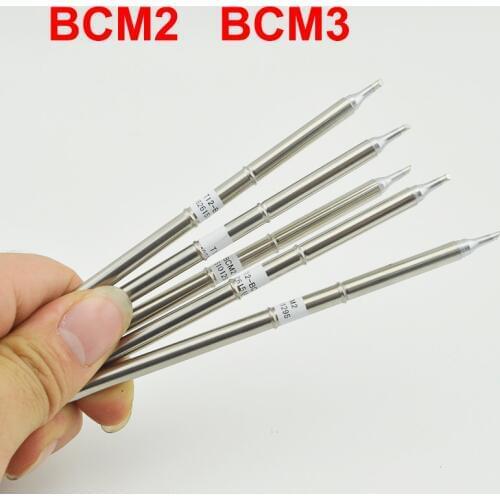 T12-BCM2 BCM3 Soldering Iron Tip Bevel with indent / horseshoe-shaped BCM2 tip with groove /shape