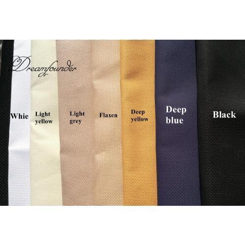 50x60cm Aida 14ct white cloth pink black flaxen green cross stitch fabric canvas DIY handmade needlework sewing craft supplies