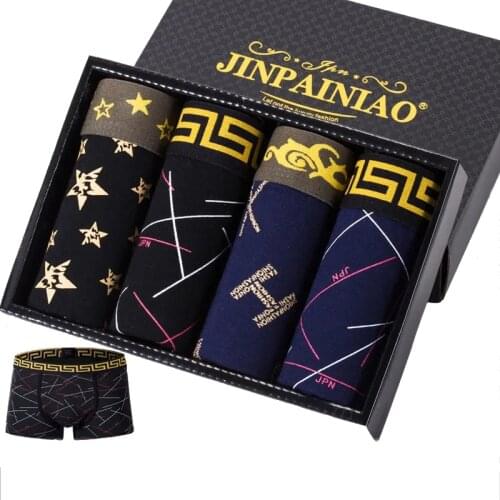 Mens Panties Short Library Boxing Ventilation Fashion Pure Sexy Sport Size Hot Underwear Men Cotton Boxe Homme Brand Underpan