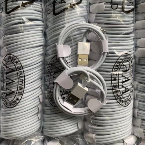 100pcs/lot USB Data Charging Cable 1M 3FT OD 3.0mm Charger Cable Line For Phone SE 5S 6S 7 8 Plus X XS XR Data Sync Cable Cord