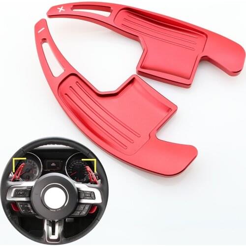 Alloy DSG Steering Wheel Shift Paddle Shifter Extension Fit For Ford Mustang 2015 2016 2017 2018 2019 Accessories