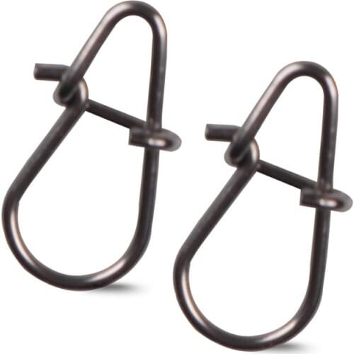 100Pcs/Bag Stainless Steel Fishing Snap Hooked Snap Pin Fastlock Clip Accessories Tackle Tools for Barrel Swivel Lure Fishhooks