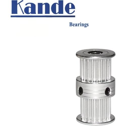 3D Printer Timing Pulley Double End 2GT 20teeth Bore 5/ 6/ 6.35/8mm Pulley Fit for 2GT Belt Width 9mm GT2 20T 1pcs