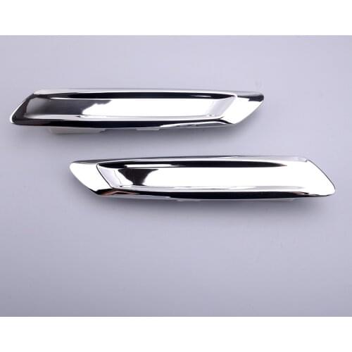 1 Pair Car Exterior Front Fender Trim Molding Panel Cover ABS 51137336645 51137336646 Fit for BMW F10 Sedan 2013 2014 2015 2016