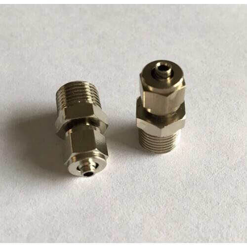2pcs 9.5mm 1/8" PT Male Threaded Pneumatic 4mm Air Hose Quick Coupler Connector KLC4-01 PC4-01