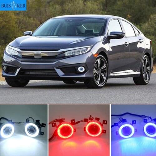 2Pcs LED Side Marker Lights Turn Signal Lamp Daytime Running Light DRL For HONDA CIVIC 2016-2020