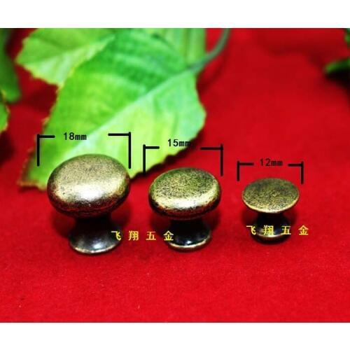 20Pcs 12mm*11mm white Small handle knob handles three types of antique drawer Pull handle single hole handle mushrooms