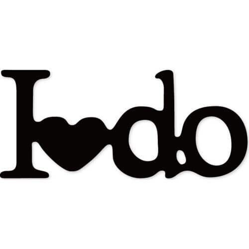 35*81mm I do Love Frame Metal Cutting Dies Stencil for DIY Scrapbooking Photo Album Paper Card Decor Craft Knife mold 2019 new