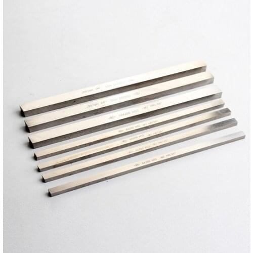 5pcs/lot (4mm/6mm/8mm/10mm/12mm each 1pcs) Rectangular HSS Steel Bar Lathe Tool, CNC Milling Cutter Length 200mm