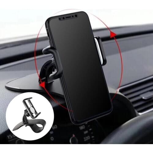 Car Mobile Phone Holder Dashboard Mount Mobile Phone Holder for 4 To 6.5 Inch Mobile Phone 360 Degree Rotating Bracket