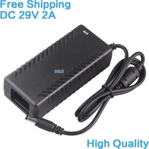 1 pcs free shipping AC100V-240V to DC29V 2A Power Adapter high quality 29v 2.0a adapter charger DC 5.5*2.5/2.1mm