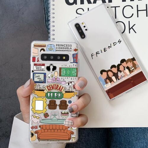 Central Perk Friends Phone Case for Samsung Note 10 8 9 plus S10 S10 E S9 S8 S7 S20 Plus A30 A50 A70 A80 A90 A5 A8 A9 Soft Cover