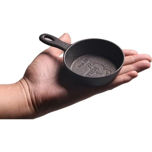 8.5cm Cast Iron Frying Pan, Non-stick Mini Egg Frying Pan For Gas Induction Cooker, Kitchen Cooking Tools Cookware