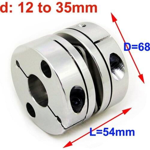 CNC Dia. 68mmSingle Diaphragm Coupling Elastic Connector Encoder Computer 20mm, 22mm, 24mm, 25mm, 26mm, 28mm, 30mm disc coupler