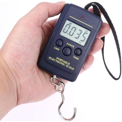 40kg/10g Electronic Fishing Hook Scale Hanging Digital Pocket Scale for Fishing Fish Hooks Tool Pesca Tackle