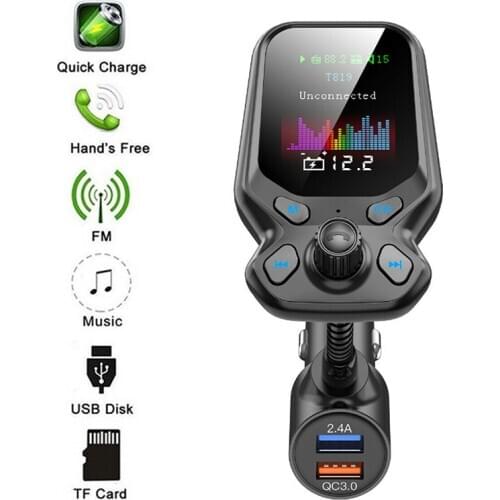FM Transmitter Handsfree Car Kit Audio MP3 Player Car Wireless FM Transmitter MP3 AUX Radio Player Adapter For Mobile Phone
