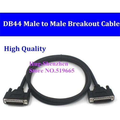 DB44 D-SUB DR-44 44 pins Male to male Signal Terminal Breakout Connector Cable 0.5M/1M/1.5M/2M