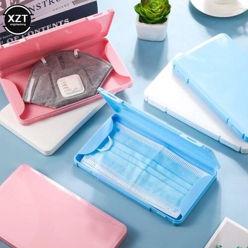 Mask Storage Box Mask Packaging Box Dustproof Portable Mask Case Safe No Pollution Disposable Mask Box Organizer Household Tools