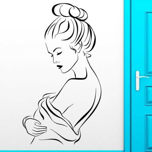 Beautiful Woman Wall Stickers Hot Sexy Naked Girl Wall Stickers For Bathroom Home Bedroom Living Room Vinyl Art Mural N286