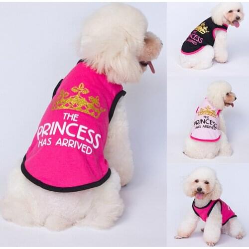 Cute Printed Summer Pets tshirt Puppy Dog Clothes Pet Cat Vest Cotton T Shirt Pug Apparel Costumes Dog Clothes for Small Dogs