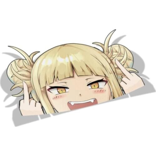 Cartoon Creative Design My Hero Academia BIG HEAD Anime Car Stickers Waifu Decals Laptop Car Styling Motorcycle Car Accessories